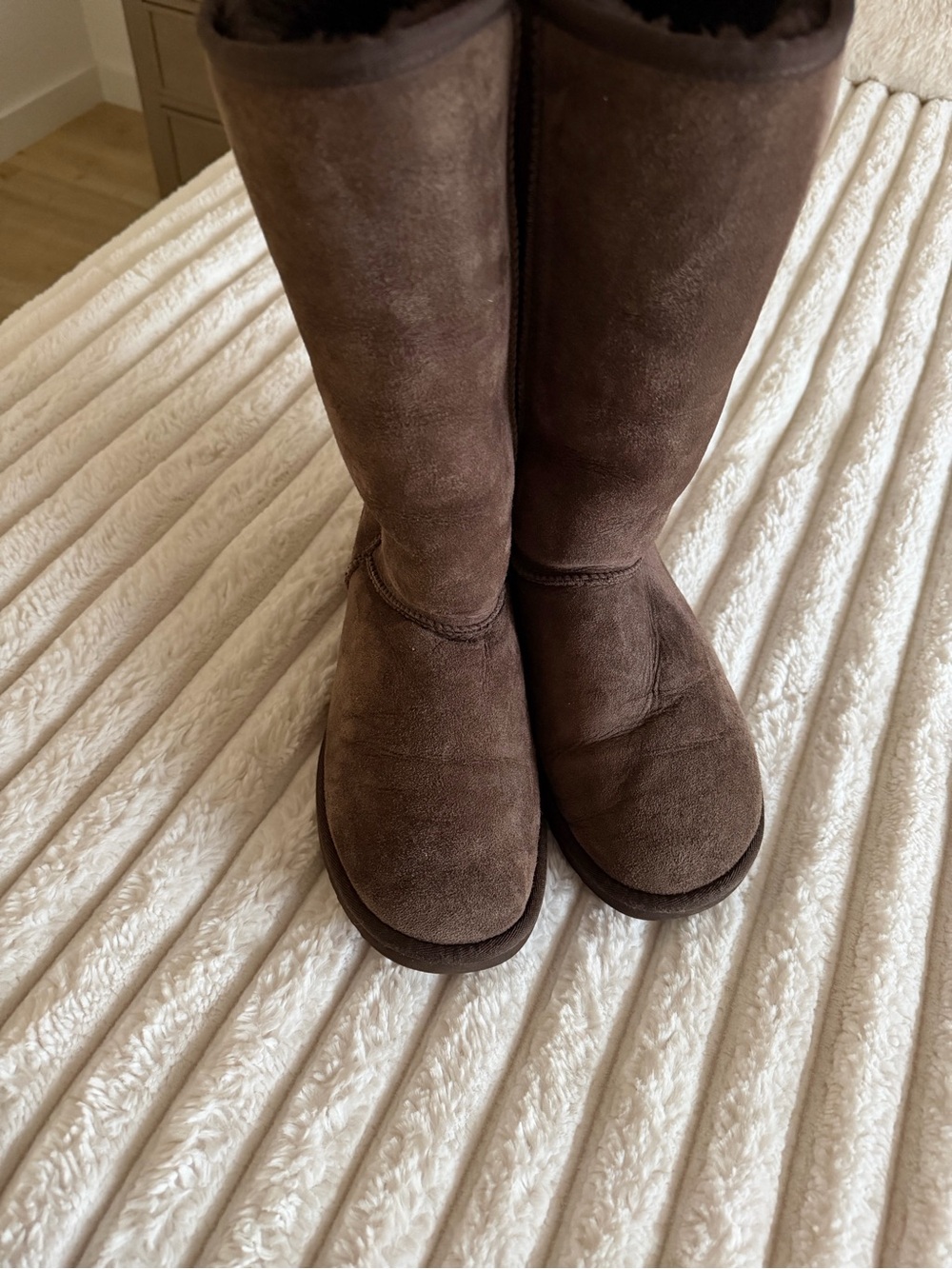 UGG Tall Suede Winter Boots - Brown